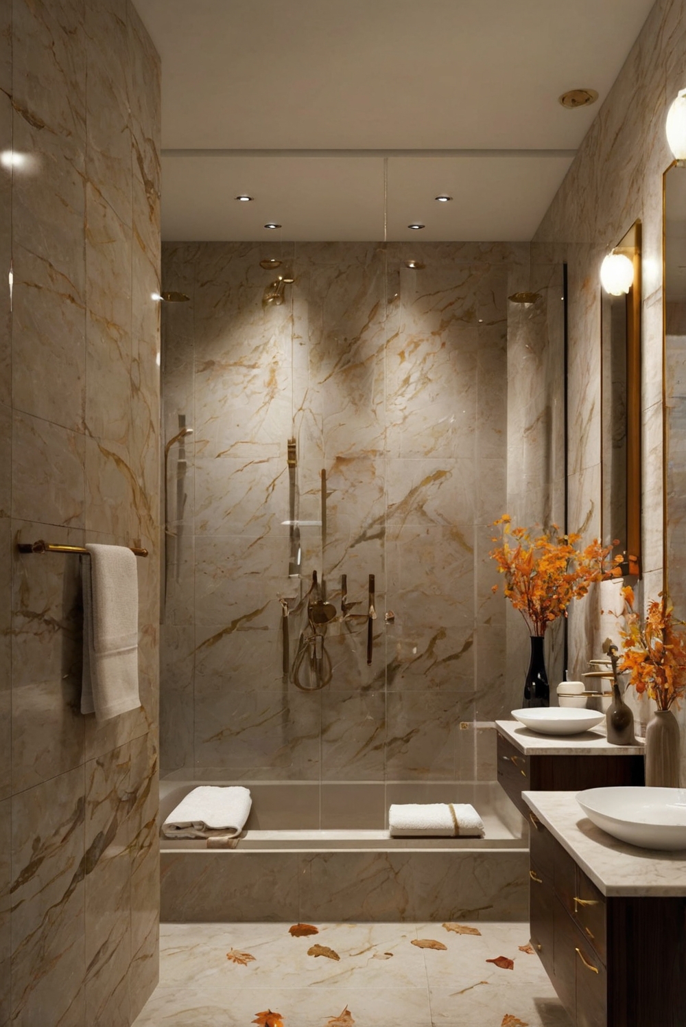 Fall Bathroom Decor Ideas, Bathroom Renovation Inspiration, Luxury Bathroom Designs, Modern Bathroom Decor, Elegant Bathroom Upgrades