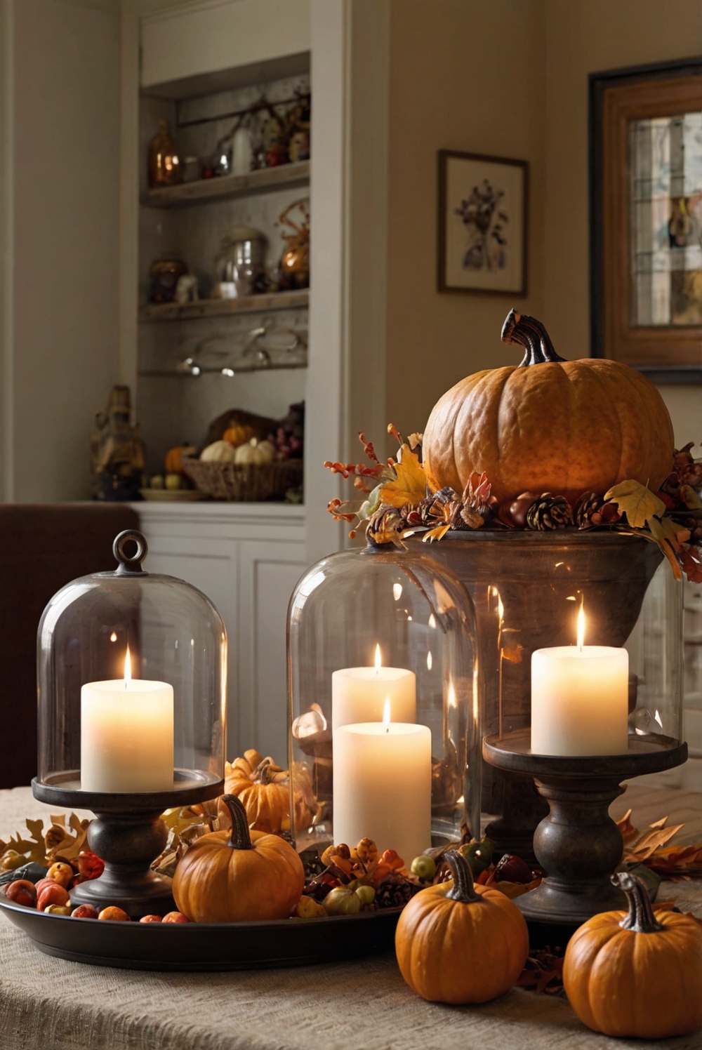 Thanksgiving room decor, Festive home ideas, Holiday decorations, Seasonal home décor, Thanksgiving centerpiece